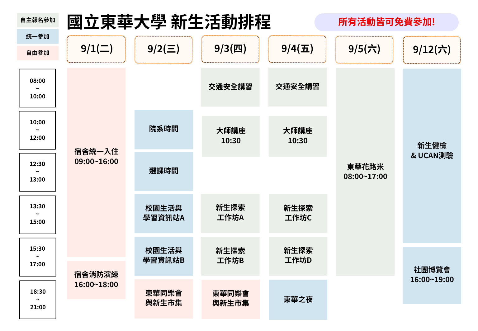 新生營規劃表